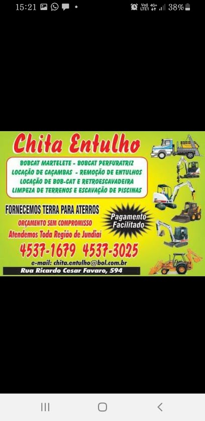 Chita Entulho - Caçambas em Jundiaí - SP