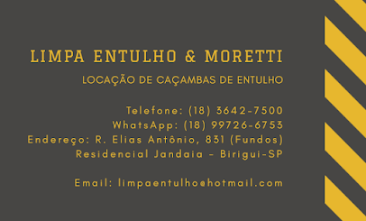 Limpa Entulho & Moretti Locação de Caçambas Birigui em Birigui - SP